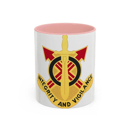 107th Artillery Group (U.S. Army) Accent Coffee Mug 11oz Pink - Go Mug Yourself