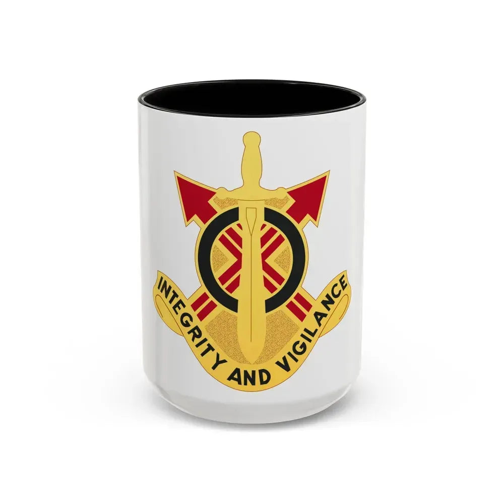 107th Artillery Group (U.S. Army) Accent Coffee Mug 15oz Black - Go Mug Yourself