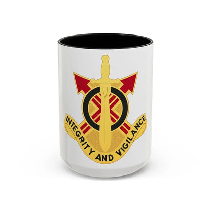 107th Artillery Group (U.S. Army) Accent Coffee Mug 15oz Black - Go Mug Yourself