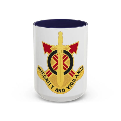 107th Artillery Group (U.S. Army) Accent Coffee Mug 15oz Navy - Go Mug Yourself