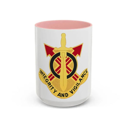 107th Artillery Group (U.S. Army) Accent Coffee Mug 15oz Pink - Go Mug Yourself