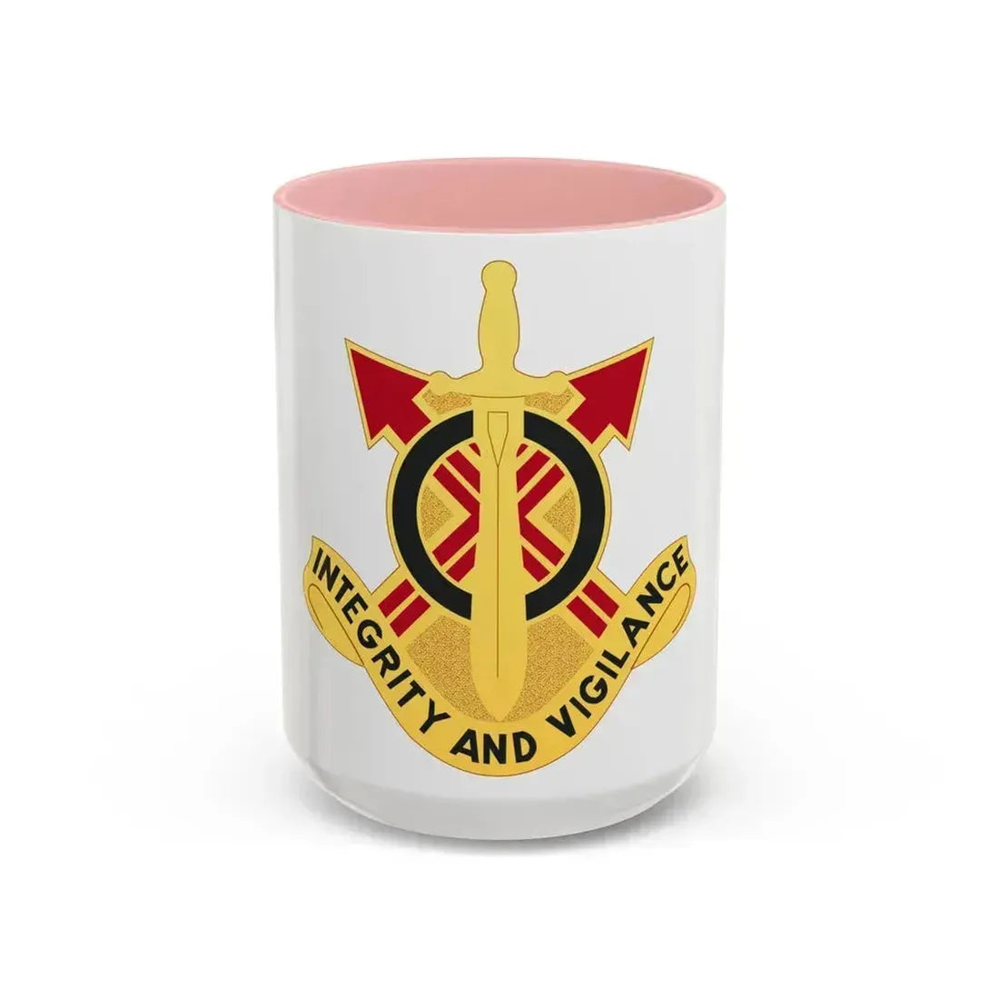 107th Artillery Group (U.S. Army) Accent Coffee Mug 15oz Pink - Go Mug Yourself