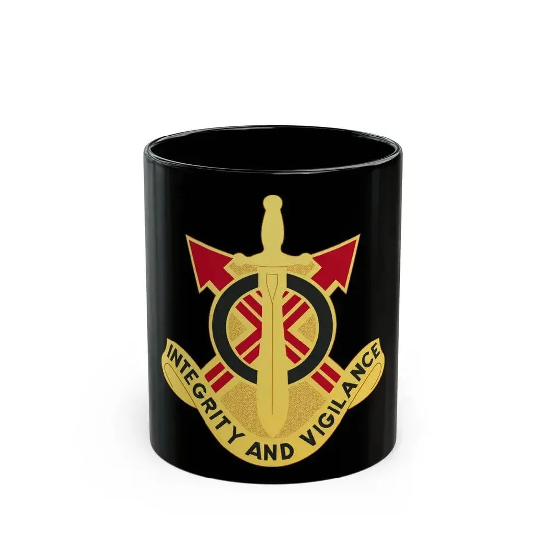 107th Artillery Group (U.S. Army) Black Coffee Mug 11oz - Go Mug Yourself