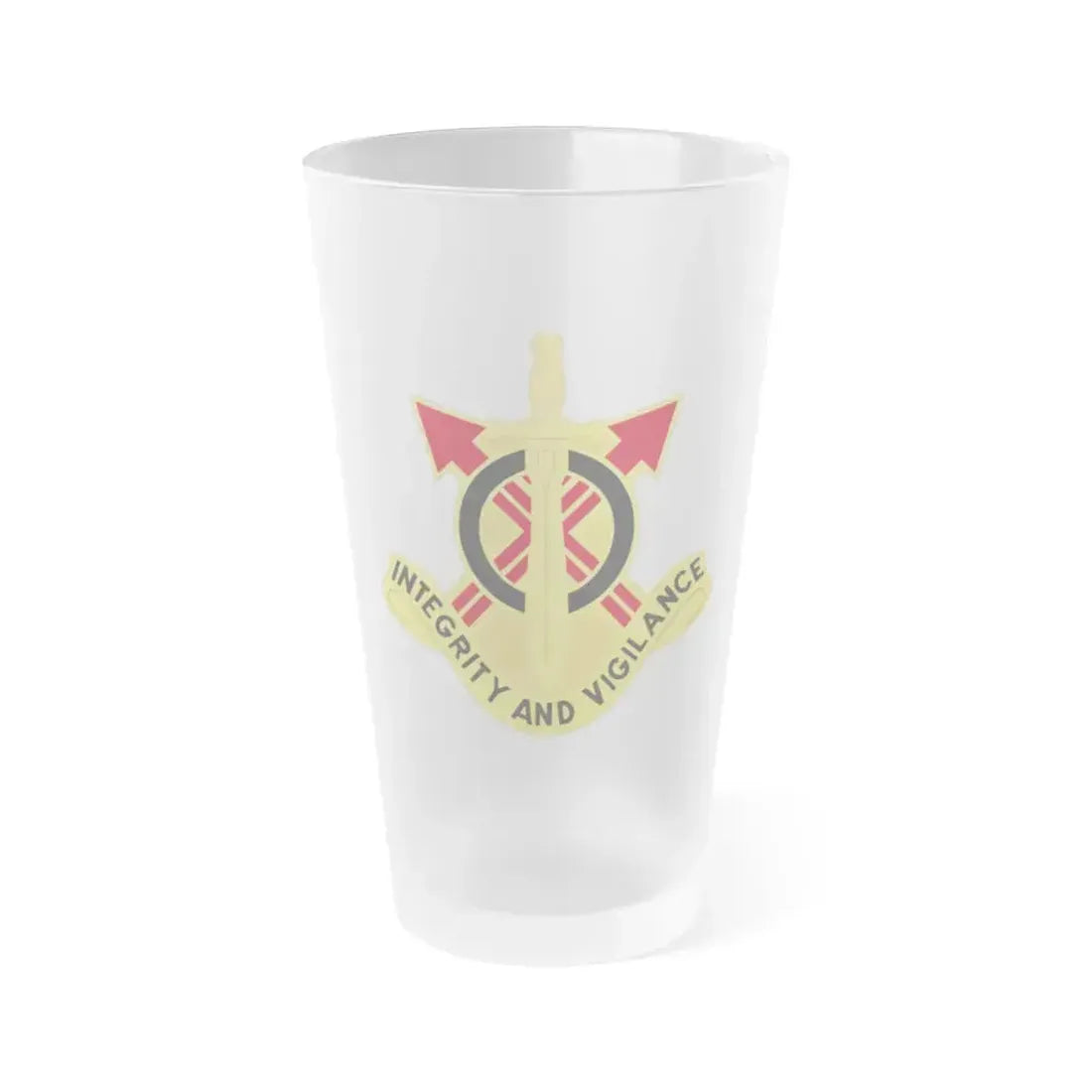 107th Artillery Group (U.S. Army) Frosted Pint Glass 16oz Default Title - Go Mug Yourself