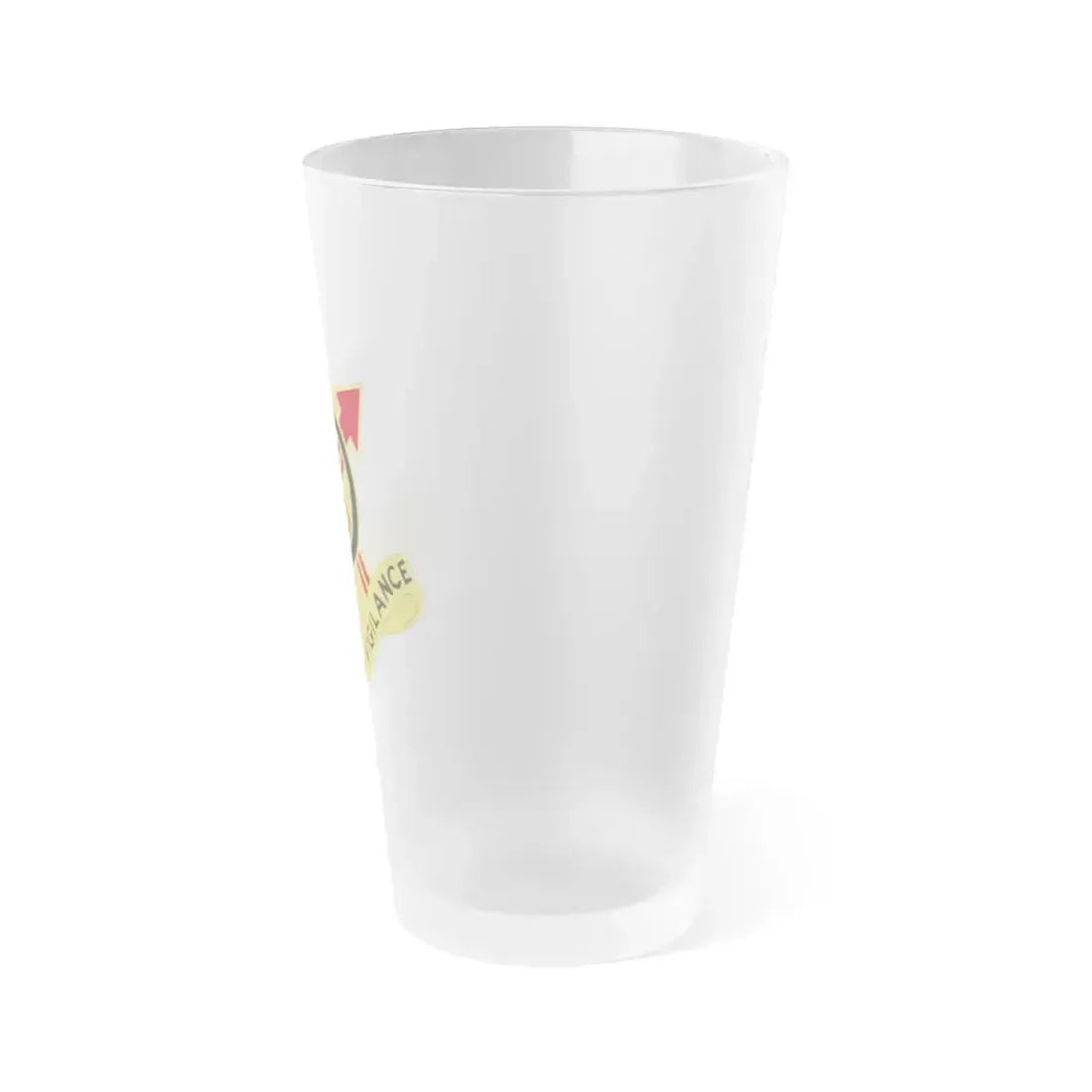 107th Artillery Group (U.S. Army) Frosted Pint Glass 16oz - Go Mug Yourself