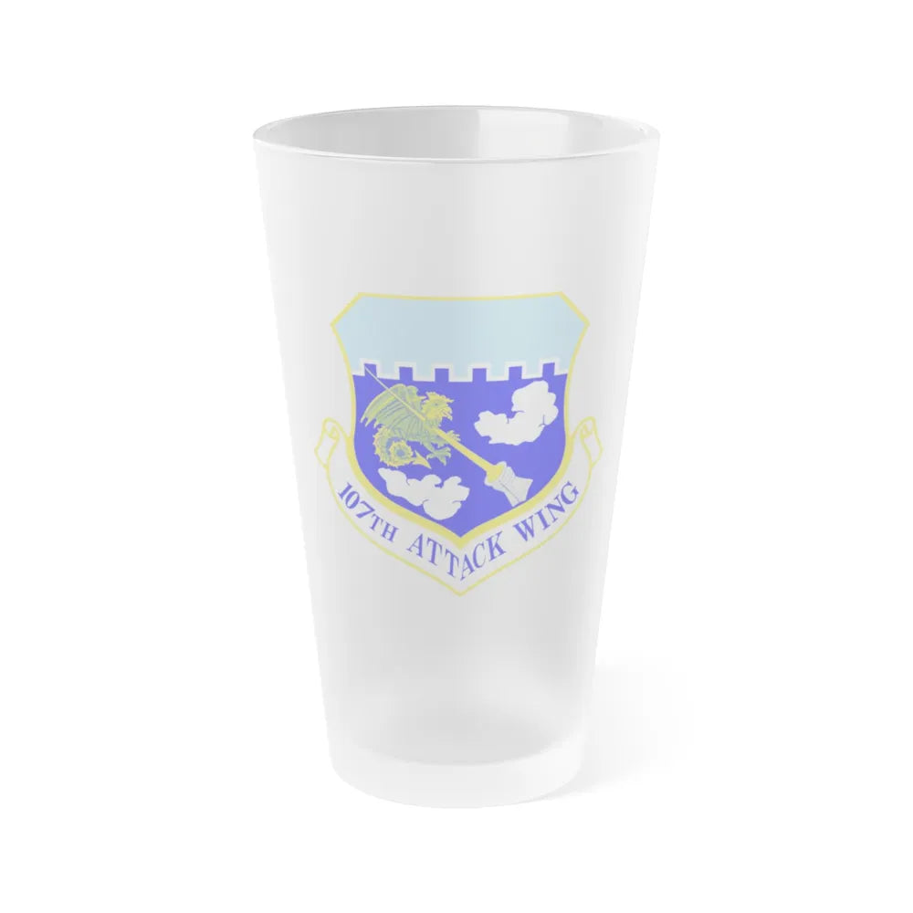 107th Attack Wing (U.S. Air Force) Frosted Pint Glass 16oz-16oz-Frosted-Go Mug Yourself