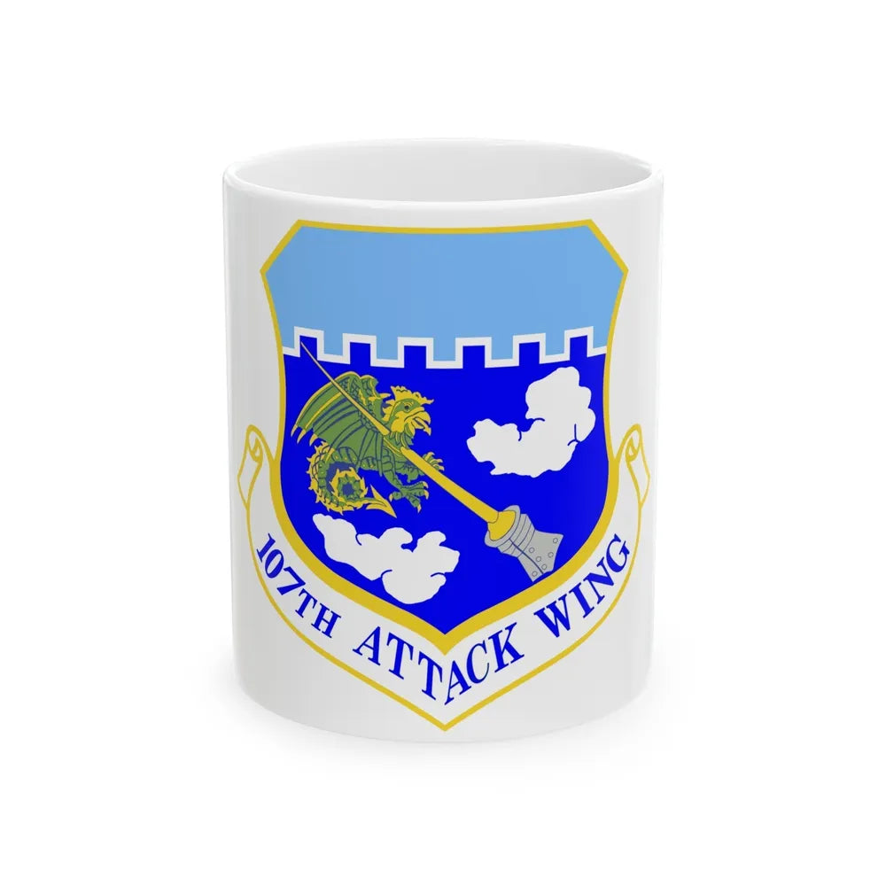 107th Attack Wing (U.S. Air Force) White Coffee Mug-11oz-Go Mug Yourself