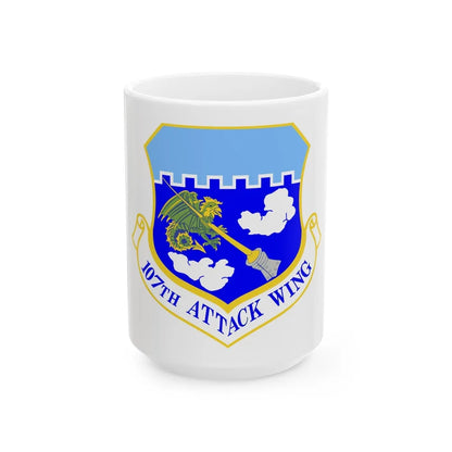 107th Attack Wing (U.S. Air Force) White Coffee Mug-15oz-Go Mug Yourself