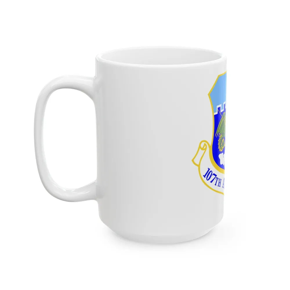 107th Attack Wing (U.S. Air Force) White Coffee Mug-Go Mug Yourself