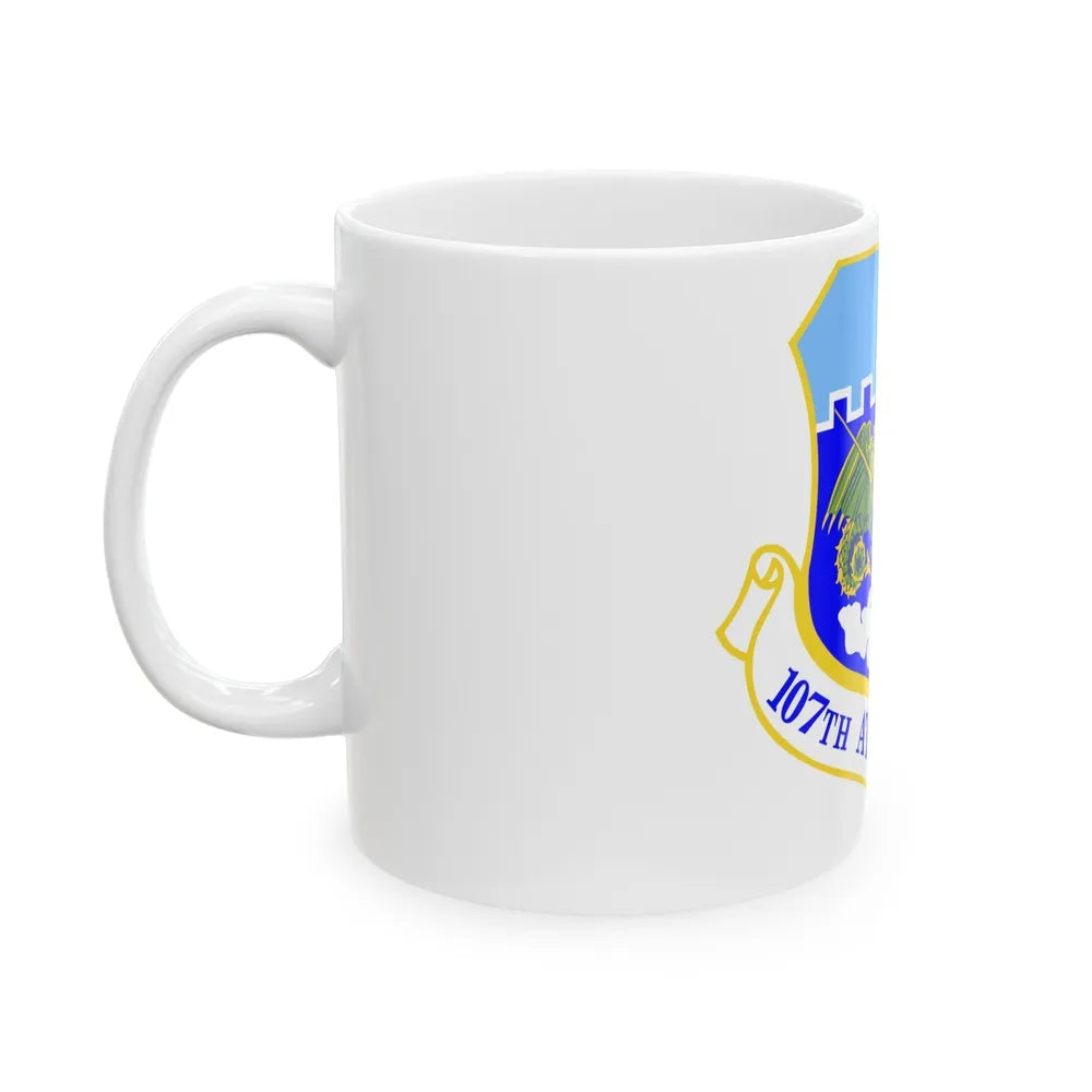 107th Attack Wing (U.S. Air Force) White Coffee Mug-Go Mug Yourself