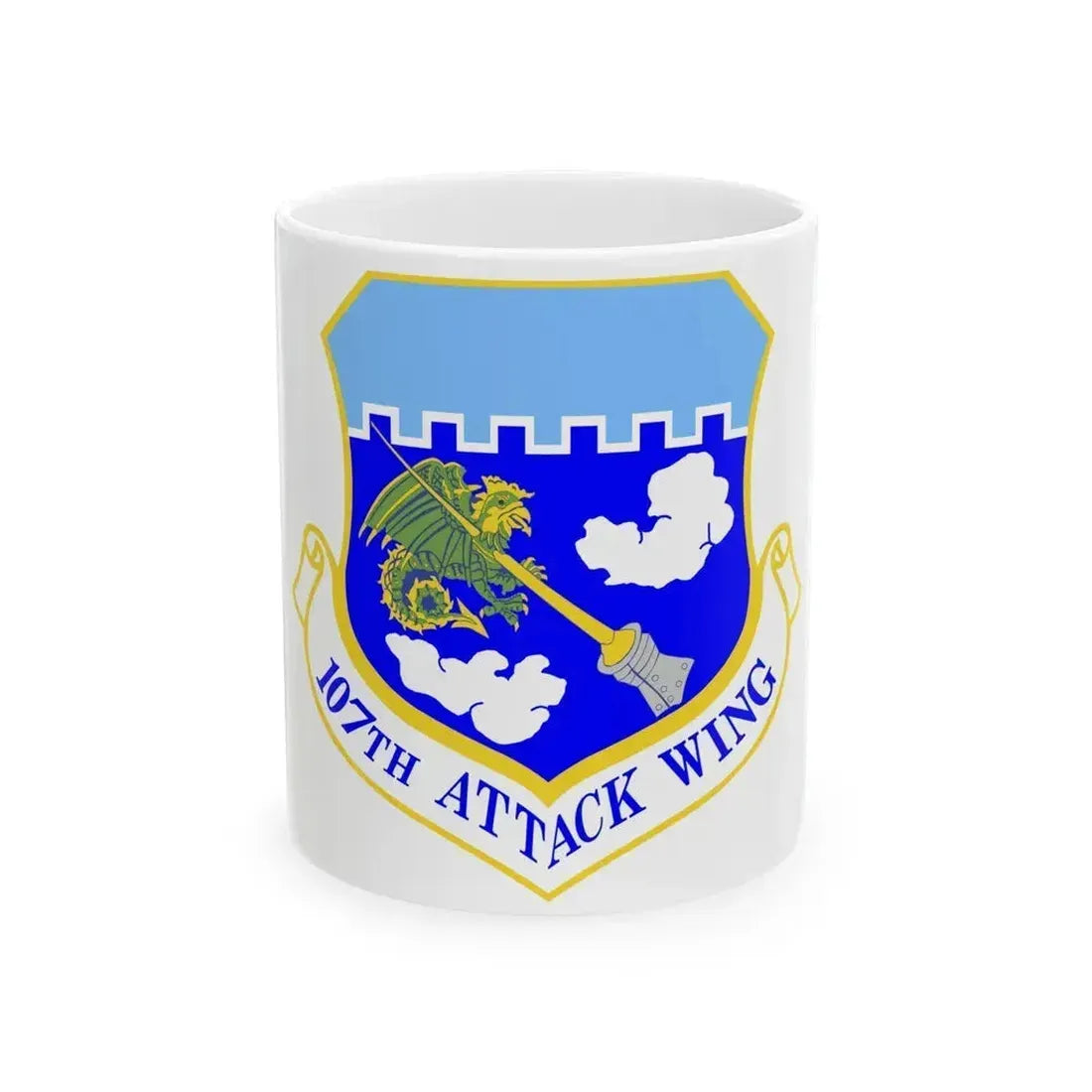 107th Attack Wing (U.S. Air Force) White Coffee Mug 11oz - Go Mug Yourself