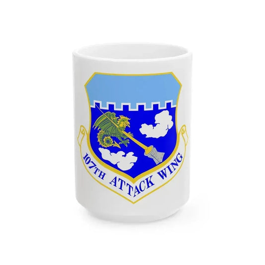 107th Attack Wing (U.S. Air Force) White Coffee Mug 15oz - Go Mug Yourself