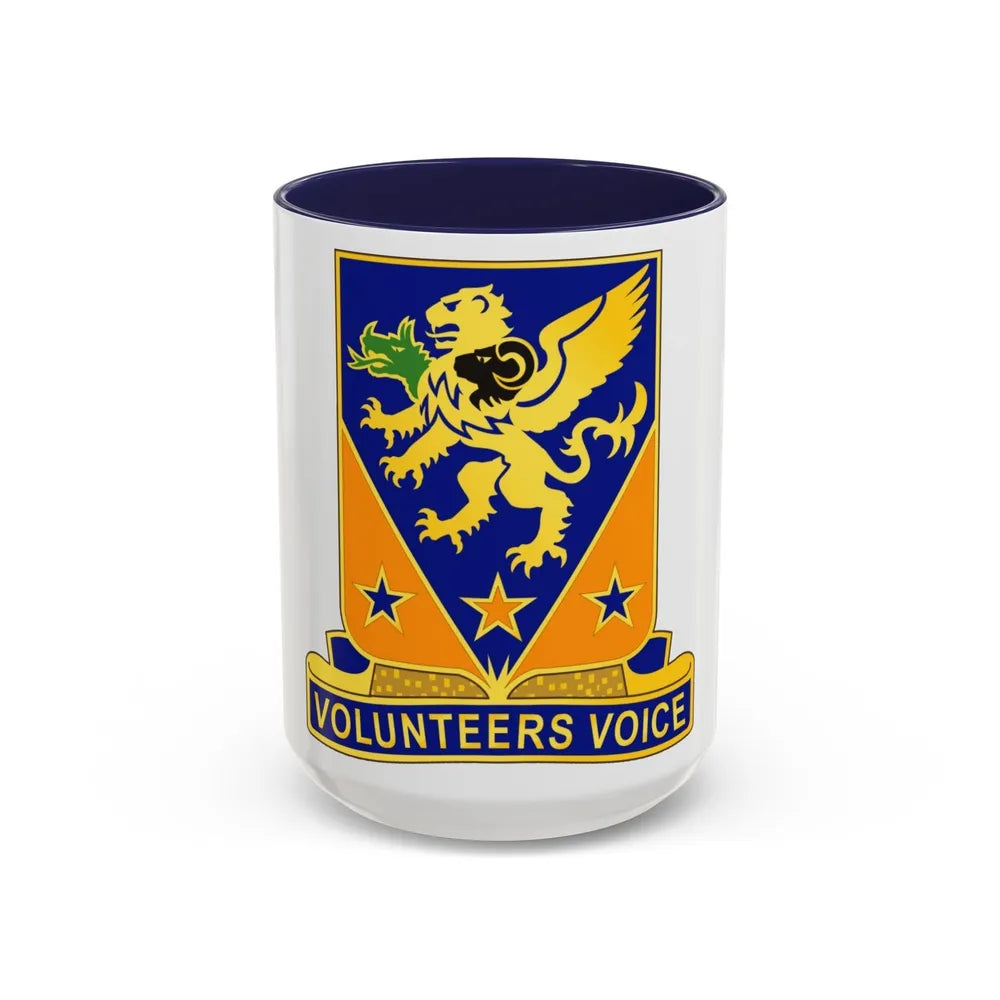 107th Aviation Regiment (U.S. Army) Accent Coffee Mug-15oz-Navy-Go Mug Yourself