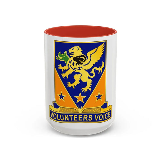 107th Aviation Regiment (U.S. Army) Accent Coffee Mug-15oz-Red-Go Mug Yourself