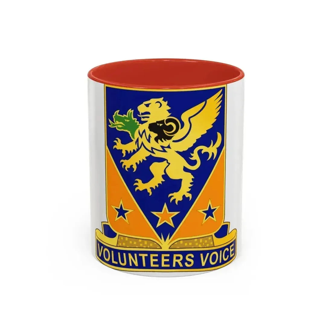 107th Aviation Regiment (U.S. Army) Accent Coffee Mug 11oz Red - Go Mug Yourself