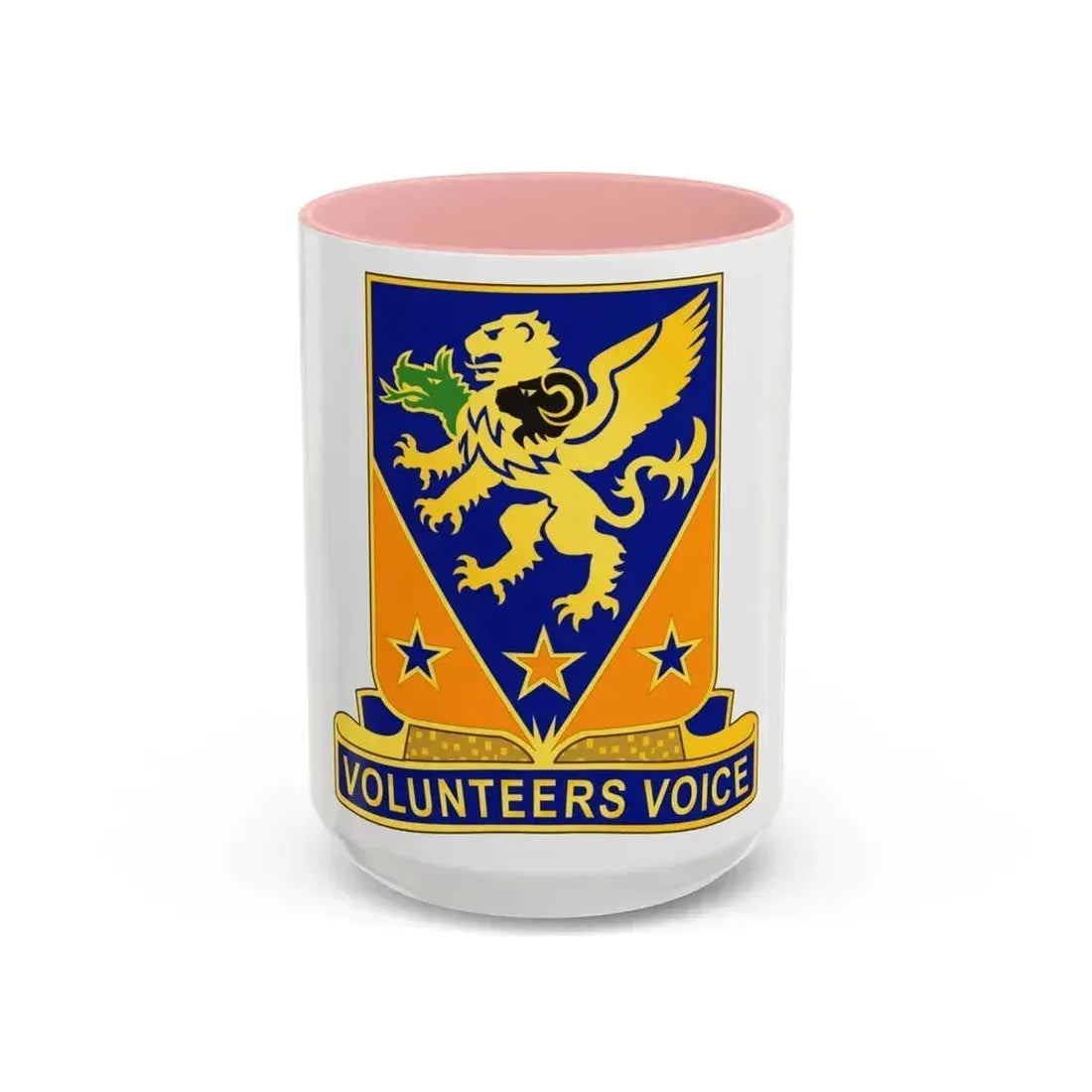 107th Aviation Regiment (U.S. Army) Accent Coffee Mug 15oz Pink - Go Mug Yourself