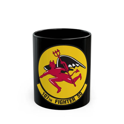 107th Fighter Squadron (U.S. Air Force) Black Coffee Mug-11oz-Go Mug Yourself