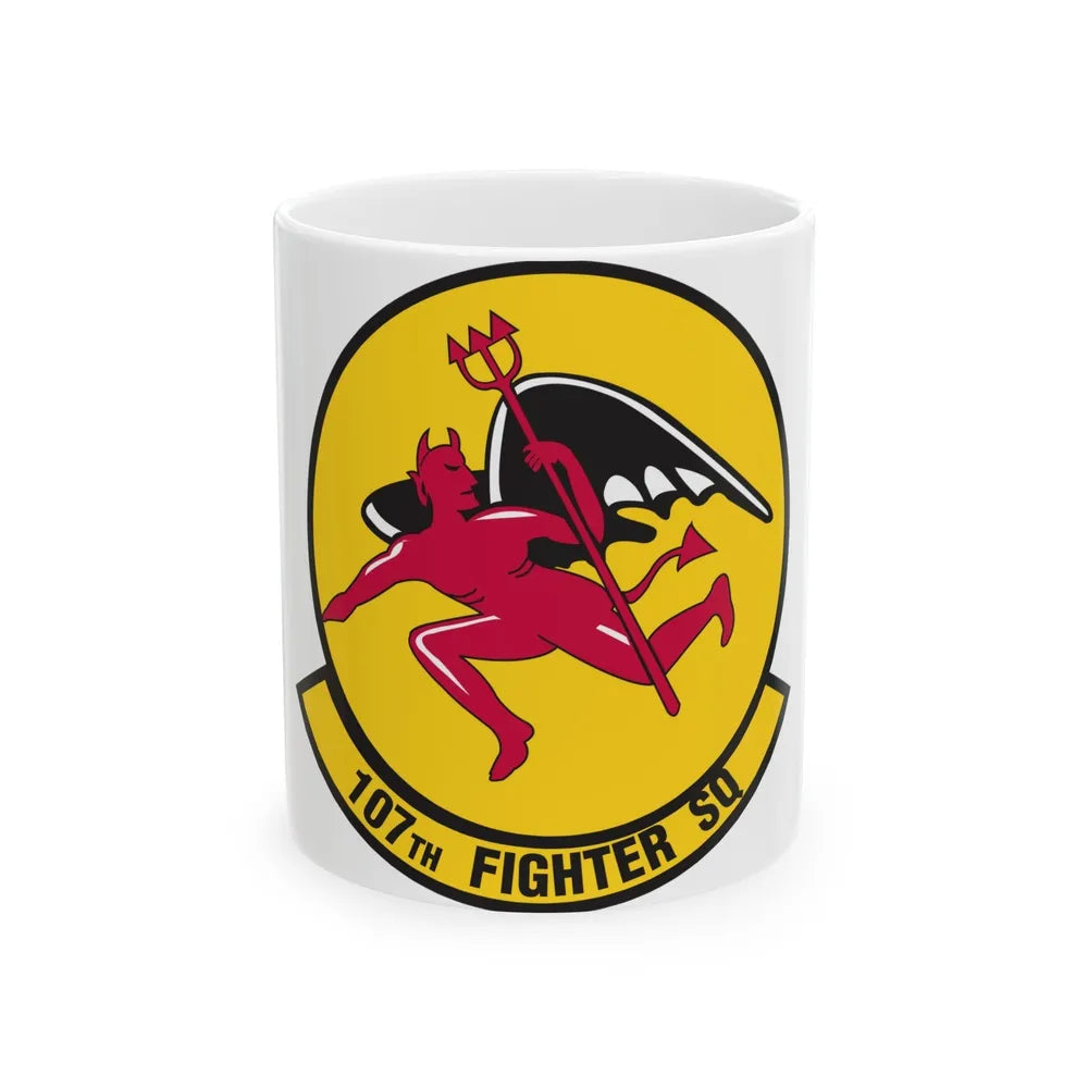 107th Fighter Squadron (U.S. Air Force) White Coffee Mug-11oz-Go Mug Yourself