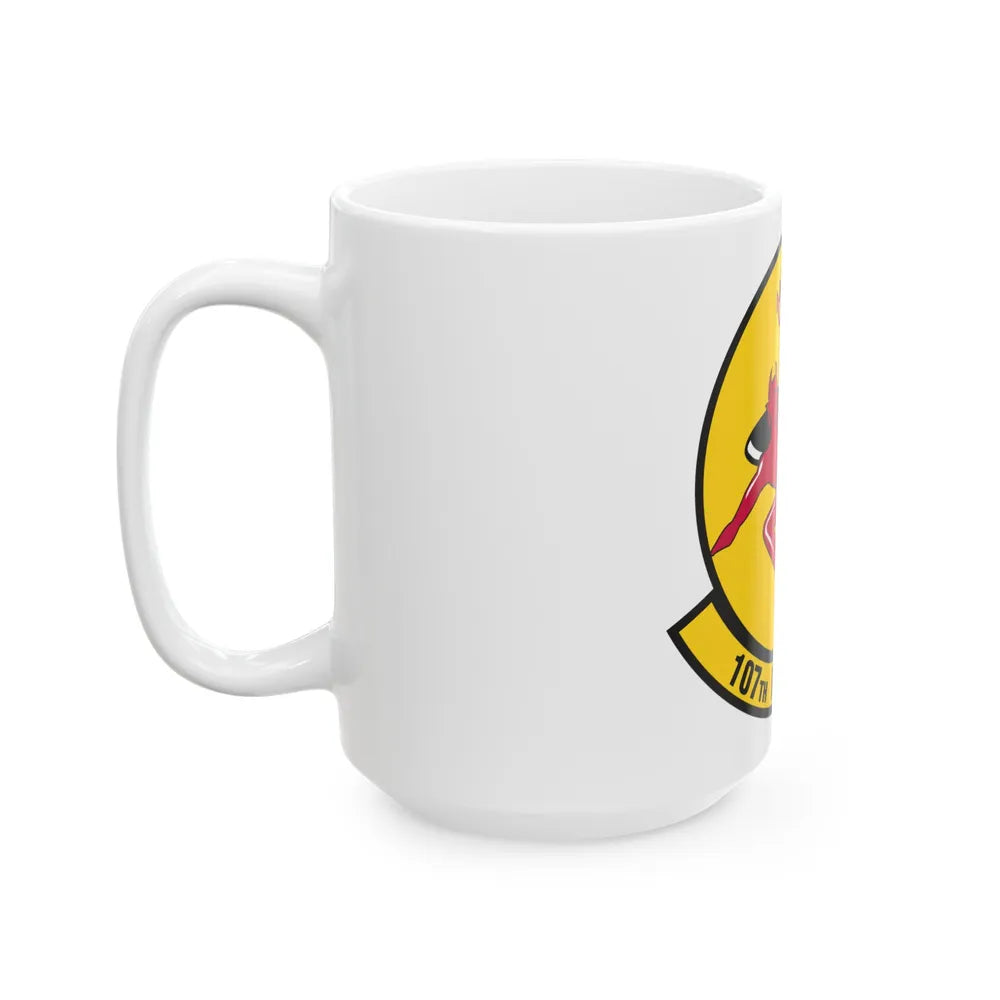 107th Fighter Squadron (U.S. Air Force) White Coffee Mug-Go Mug Yourself