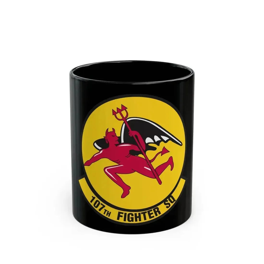 107th Fighter Squadron (U.S. Air Force) Black Coffee Mug 11oz - Go Mug Yourself