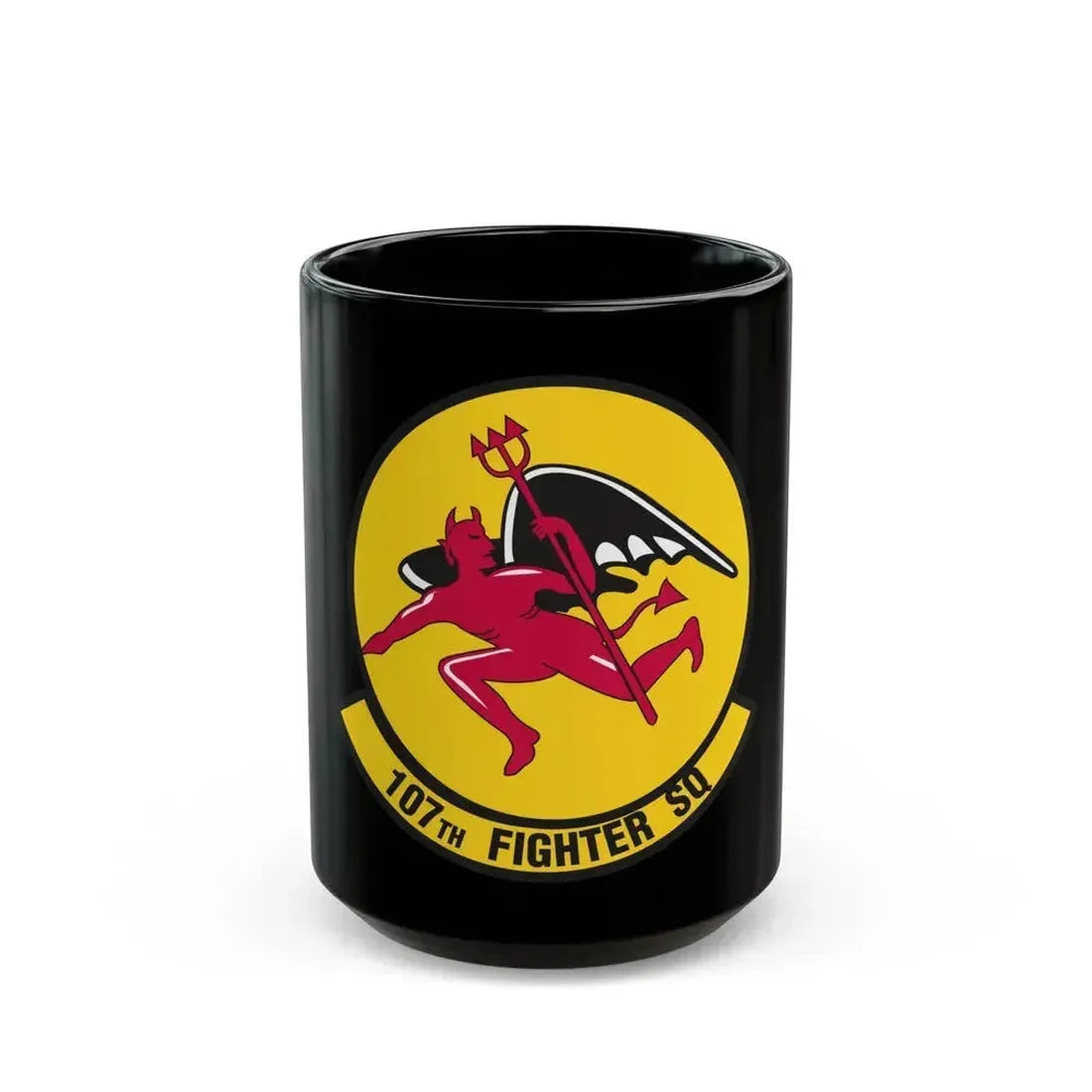 107th Fighter Squadron (U.S. Air Force) Black Coffee Mug 15oz - Go Mug Yourself