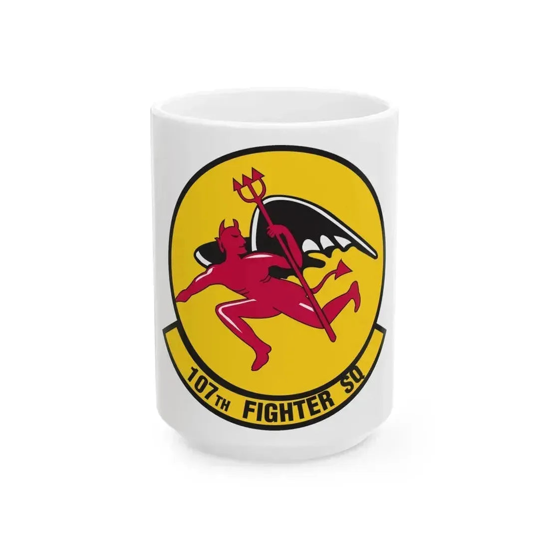 107th Fighter Squadron (U.S. Air Force) White Coffee Mug 15oz - Go Mug Yourself
