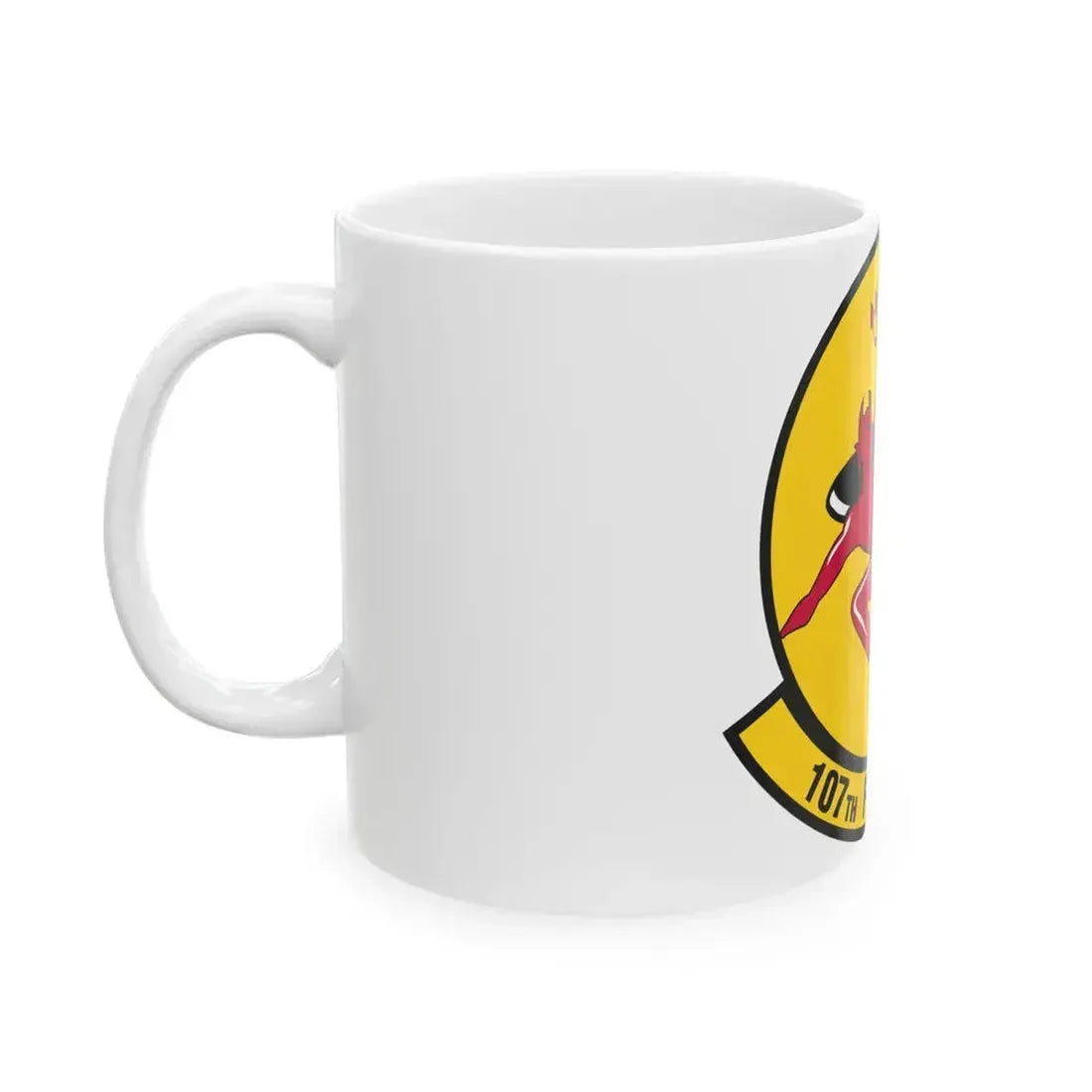 107th Fighter Squadron (U.S. Air Force) White Coffee Mug - Go Mug Yourself
