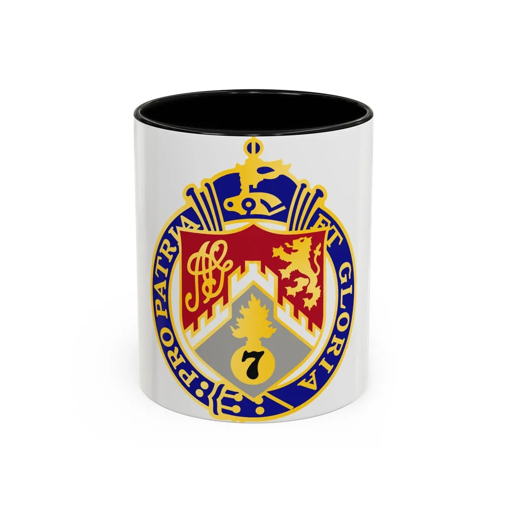 107th Infantry Regiment (U.S. Army) Accent Coffee Mug-11oz-Black-Go Mug Yourself