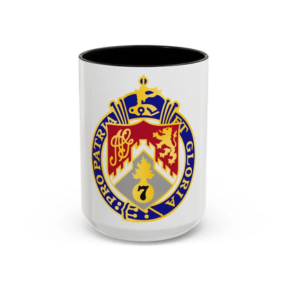 107th Infantry Regiment (U.S. Army) Accent Coffee Mug-15oz-Black-Go Mug Yourself