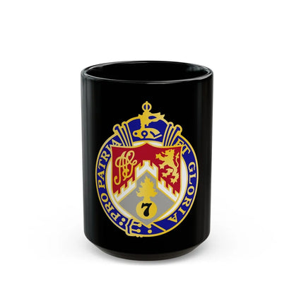 107th Infantry Regiment (U.S. Army) Black Coffee Mug-15oz-Go Mug Yourself