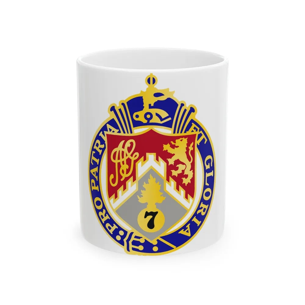 107th Infantry Regiment (U.S. Army) White Coffee Mug-11oz-Go Mug Yourself