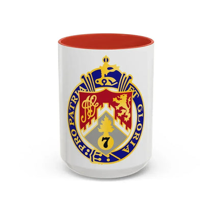 107th Infantry Regiment (U.S. Army) Accent Coffee Mug 15oz Red - Go Mug Yourself