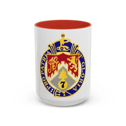 107th Infantry Regiment (U.S. Army) Accent Coffee Mug 15oz Red - Go Mug Yourself