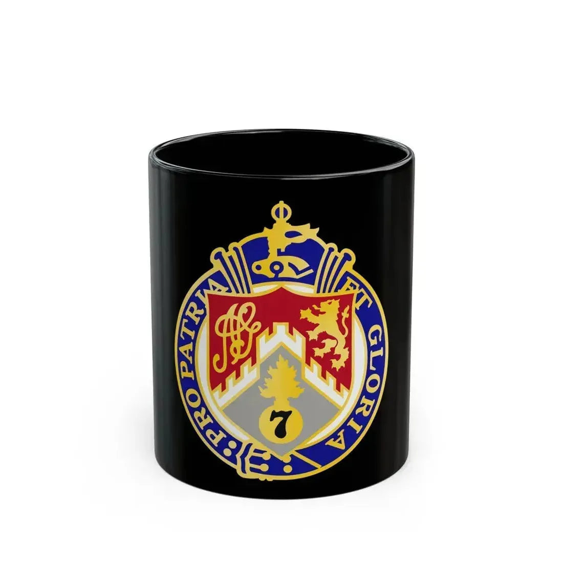107th Infantry Regiment (U.S. Army) Black Coffee Mug 11oz - Go Mug Yourself