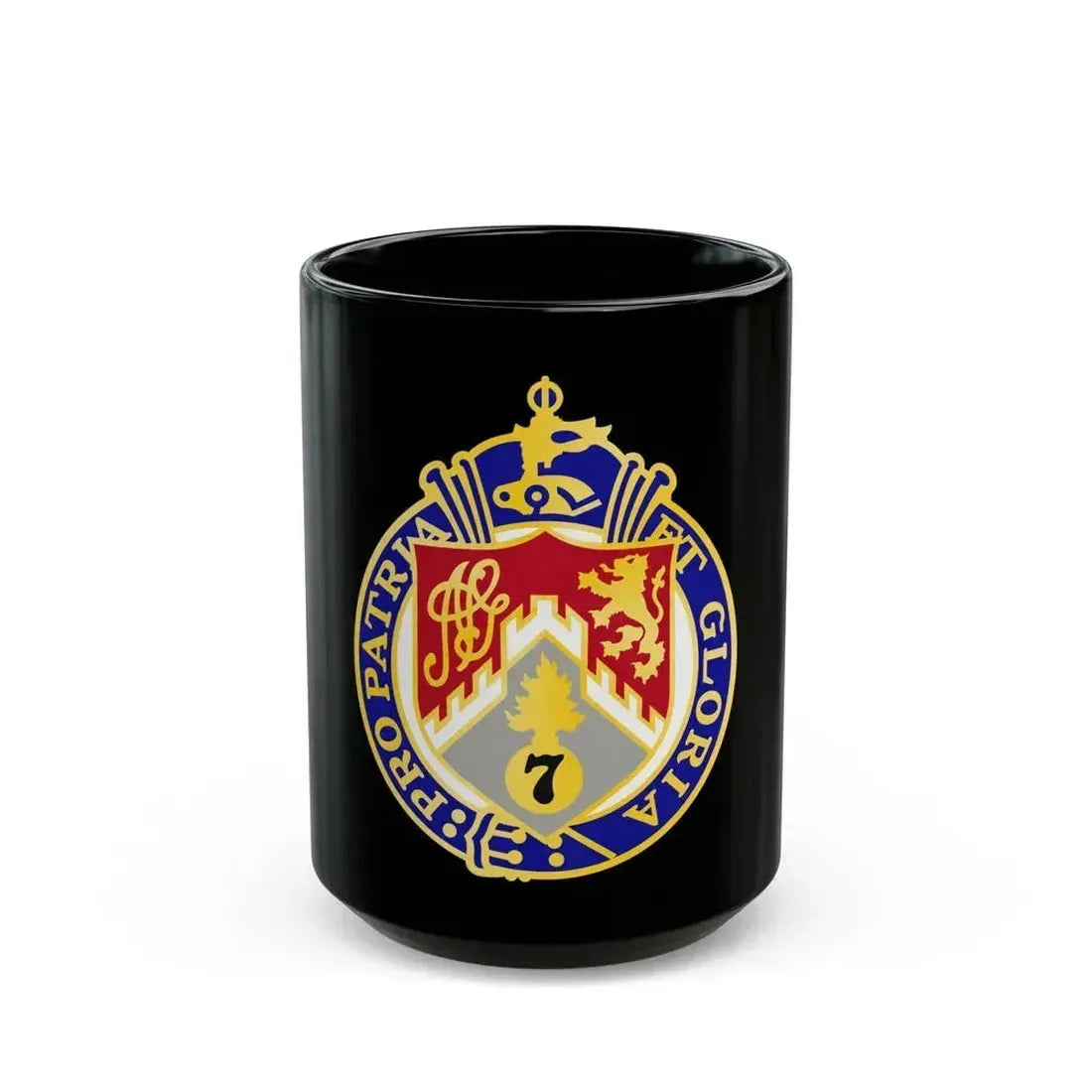 107th Infantry Regiment (U.S. Army) Black Coffee Mug 15oz - Go Mug Yourself