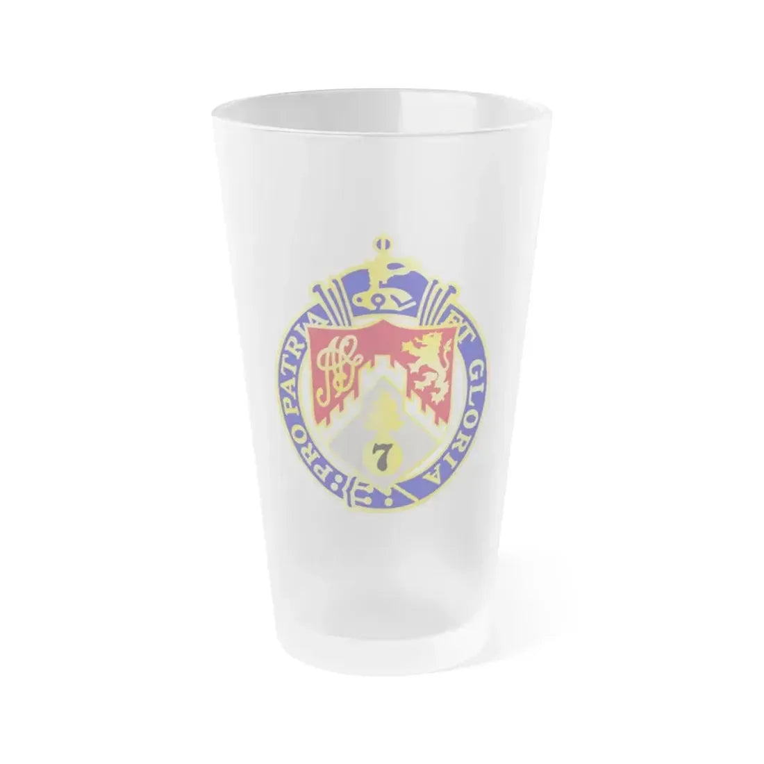 107th Infantry Regiment (U.S. Army) Frosted Pint Glass 16oz Default Title - Go Mug Yourself