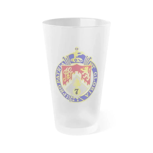 107th Infantry Regiment (U.S. Army) Frosted Pint Glass 16oz Default Title - Go Mug Yourself