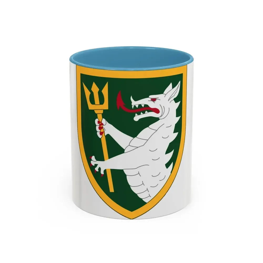 108 Armored Cavalry Regiment (U.S. Army) Accent Coffee Mug 11oz Light Blue - Go Mug Yourself