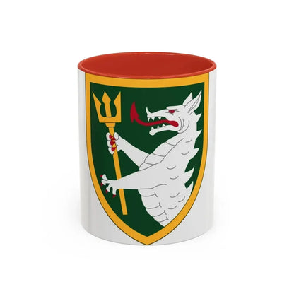 108 Armored Cavalry Regiment (U.S. Army) Accent Coffee Mug 11oz Red - Go Mug Yourself
