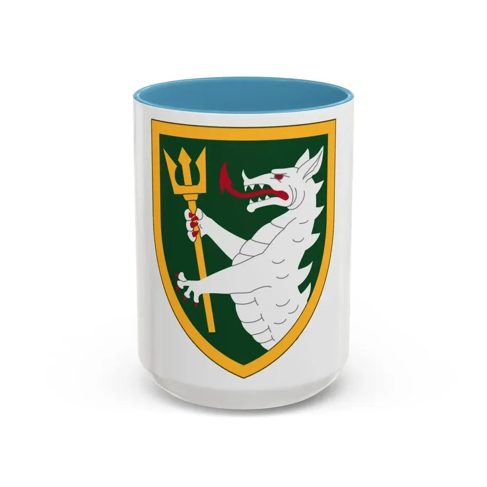 108 Armored Cavalry Regiment (U.S. Army) Accent Coffee Mug 15oz Light Blue - Go Mug Yourself