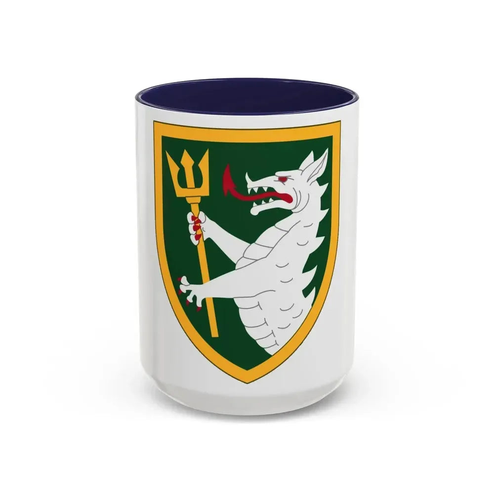 108 Armored Cavalry Regiment (U.S. Army) Accent Coffee Mug 15oz Navy - Go Mug Yourself