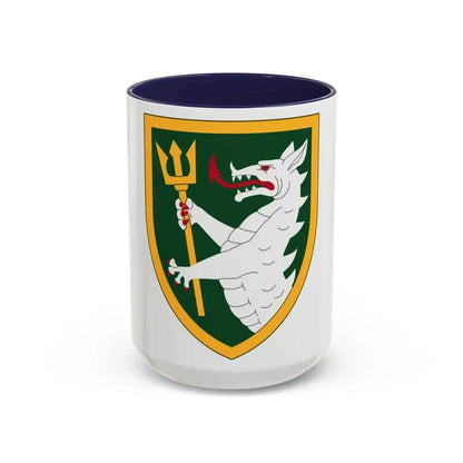 108 Armored Cavalry Regiment (U.S. Army) Accent Coffee Mug 15oz Navy - Go Mug Yourself