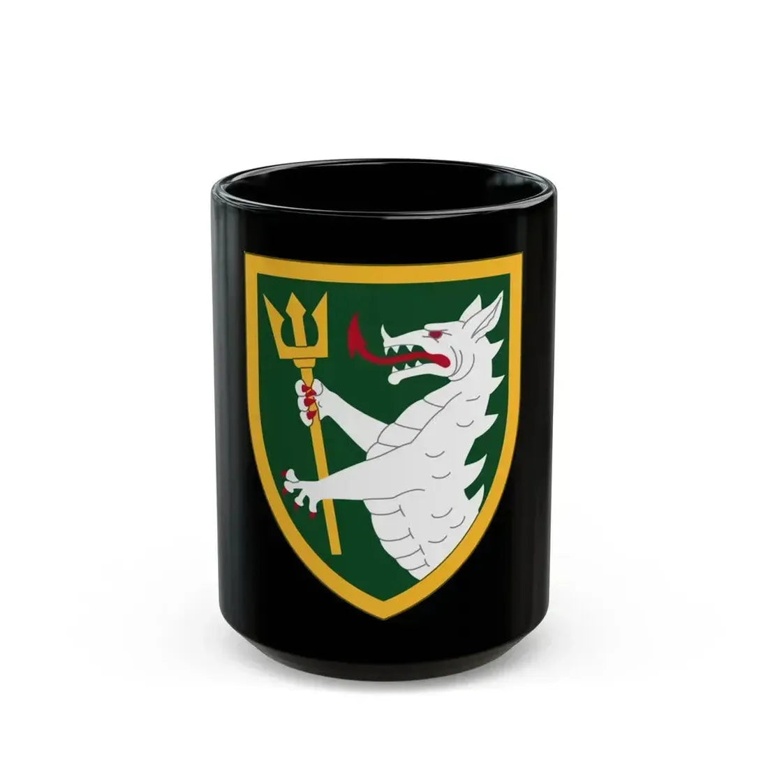 108 Armored Cavalry Regiment (U.S. Army) Black Coffee Mug - Go Mug Yourself