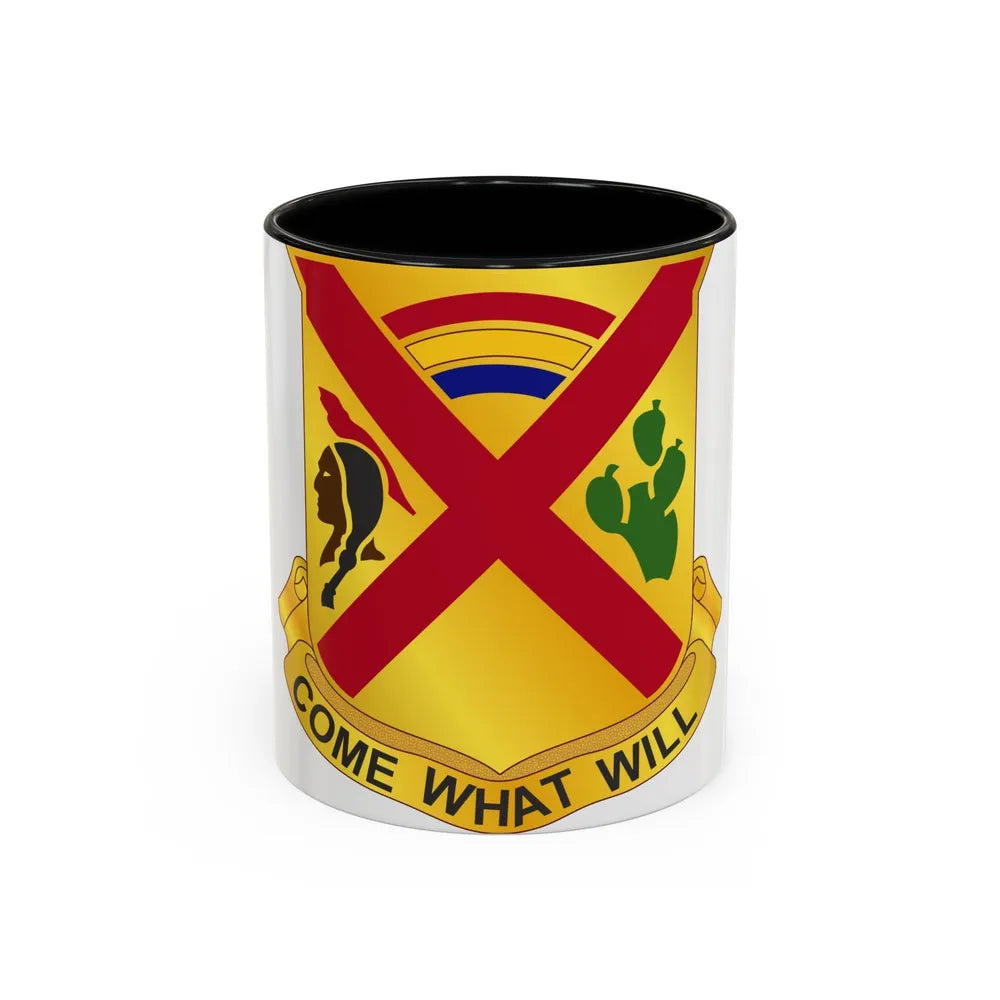 108 Cavalry Regiment (U.S. Army) Accent Coffee Mug-11oz-Black-Go Mug Yourself