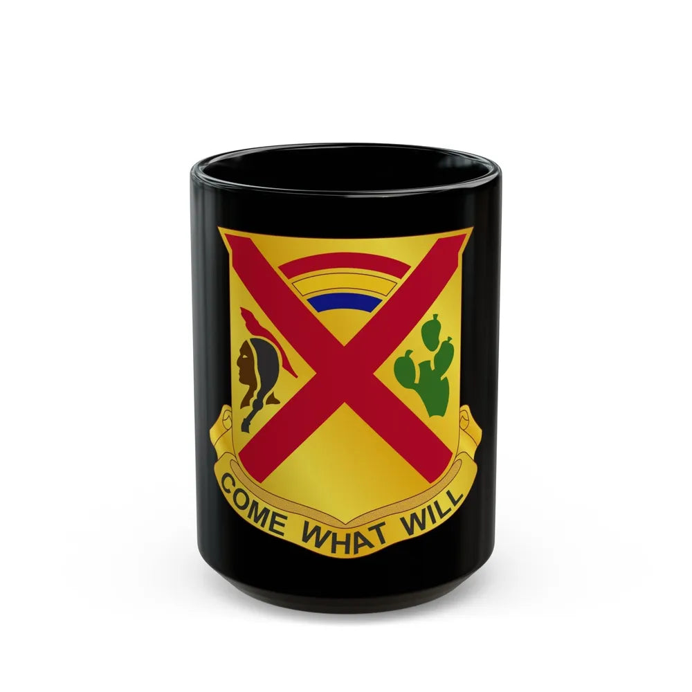 108 Cavalry Regiment (U.S. Army) Black Coffee Mug-15oz-Go Mug Yourself