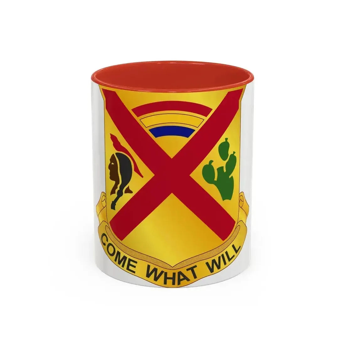 108 Cavalry Regiment (U.S. Army) Accent Coffee Mug 11oz Red - Go Mug Yourself