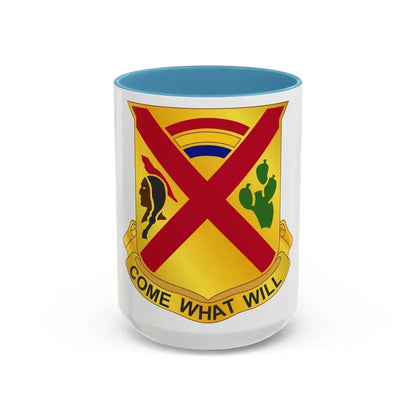 108 Cavalry Regiment (U.S. Army) Accent Coffee Mug 15oz Light Blue - Go Mug Yourself
