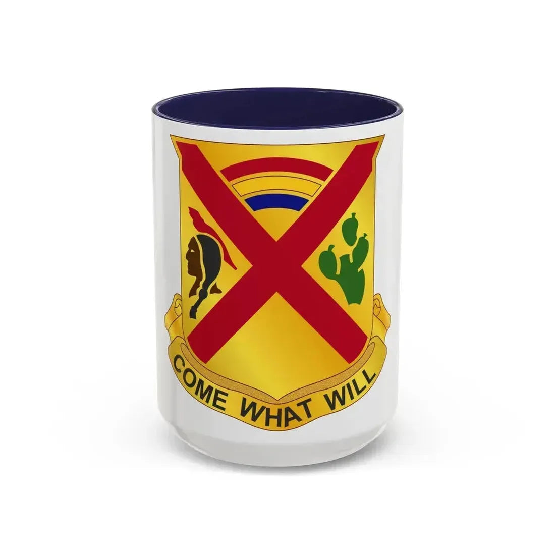 108 Cavalry Regiment (U.S. Army) Accent Coffee Mug 15oz Navy - Go Mug Yourself
