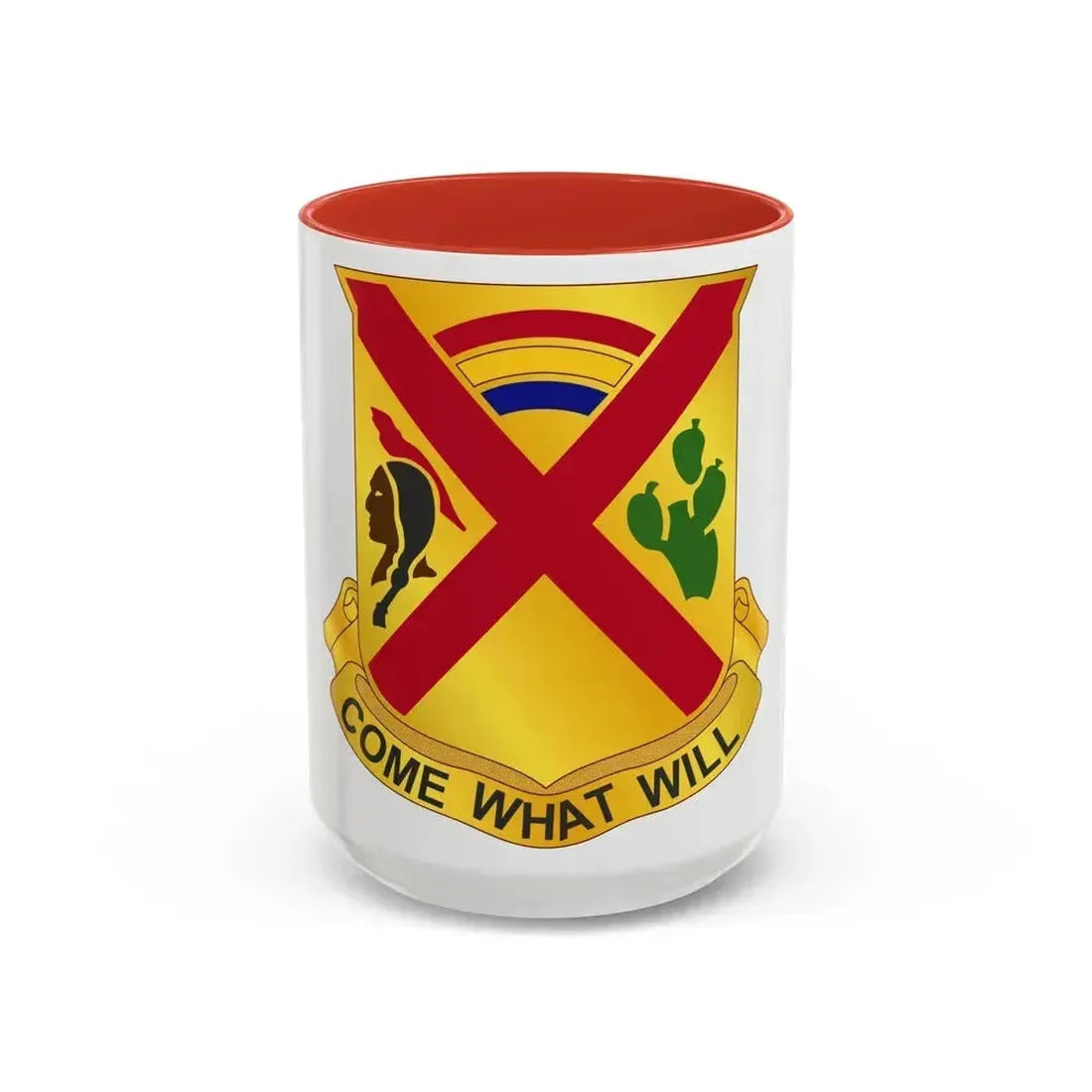 108 Cavalry Regiment (U.S. Army) Accent Coffee Mug 15oz Red - Go Mug Yourself