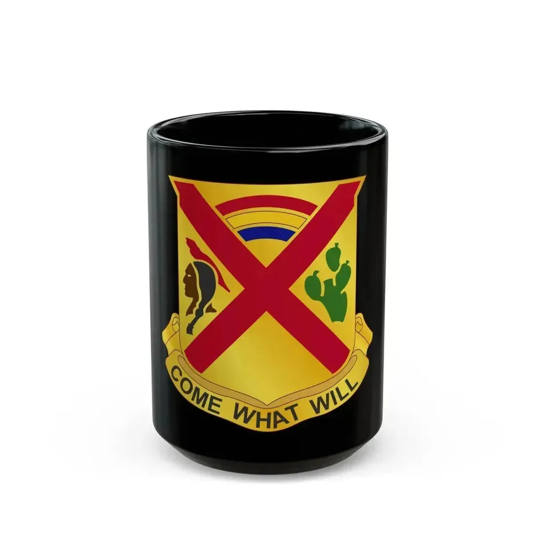 108 Cavalry Regiment (U.S. Army) Black Coffee Mug 15oz - Go Mug Yourself